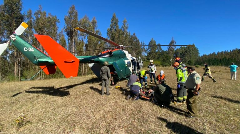 Aeronave capotó en momentos que se encontraba trabajando en incendio forestal