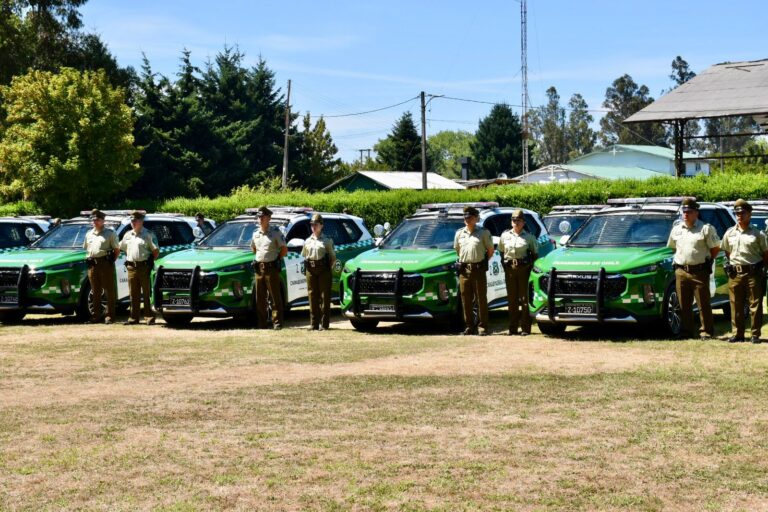 Nuevos vehículos y el anuncio del reforzamiento de personal de Carabineros de la 4a Comisaría de Nueva Imperial