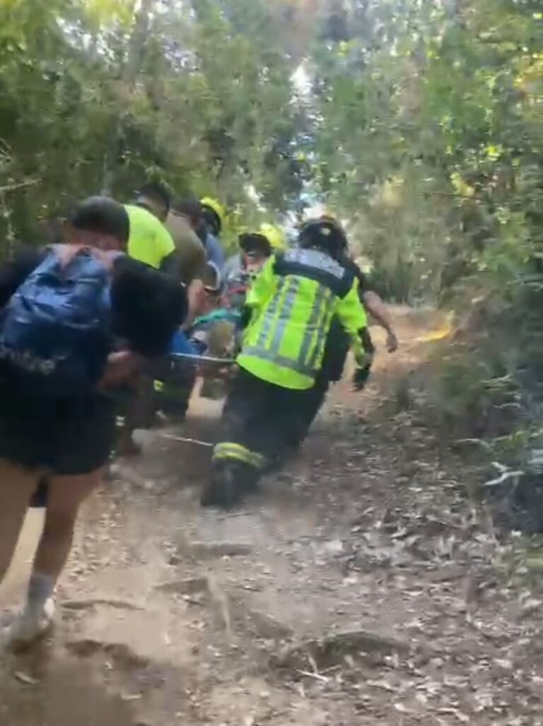 Deportista sufre accidente en Salto del Klen-Klen comuna de Cholchol